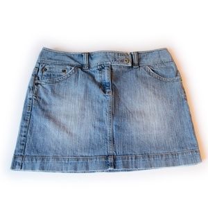 Ann Taylor Loft Denim Mini Skirt Size 12